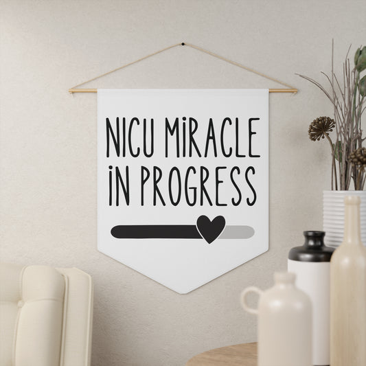NICU Miracle in Progress Decorative Pennant