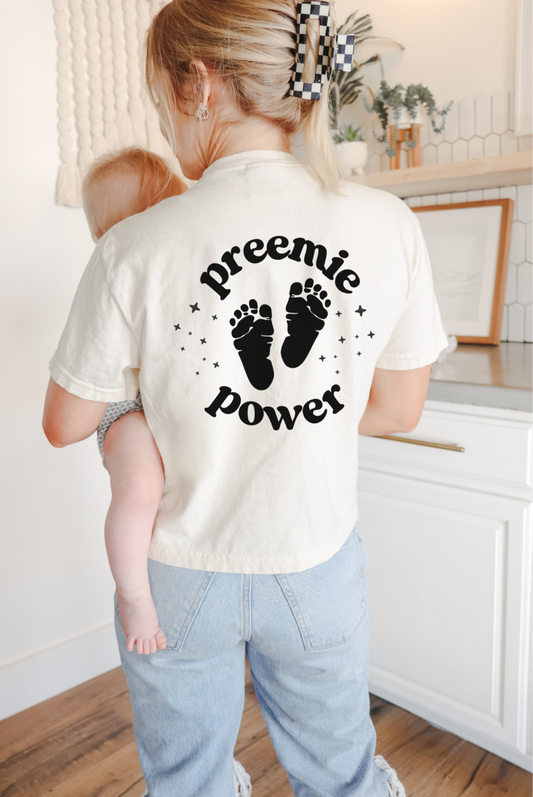 Preemie Power NICU Front and Back Unisex Comfort Colors Garment-Dyed T-shirt